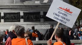 Gathering in support for the Aquarius boat and SOS Mediteranee. Place de la Republique,Paris ,6 october 2018 . 14h30.