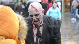 Horde of zombies descends on London for World Zombie Day