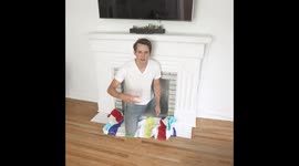 Santa, try this! Man 'magically' vanishes from chimney to appear outside