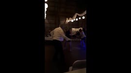 Grandfather schooling us all on doing the twist