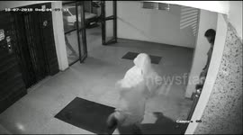 Alleged thief breaks into a happy dance after successful burglary