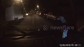 egg thrown at car
