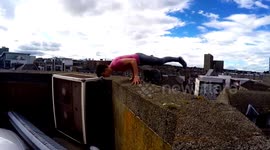 INSANE SUNRISE CRANE CLIMB *DANGLING FROM CRANE ABERDEEN*