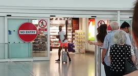 Someone is happy to be in the UK.