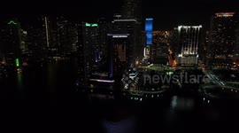 Downtown of Miami Night