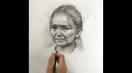 北京  牛人用素描展示女人的一生