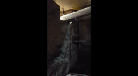 Cowboy Builder punctures downstairs' water pipe during botch laminate flooring job