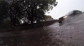 Torrential rain causes flash floods in the South West