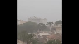Heavy rain during Majorca floods