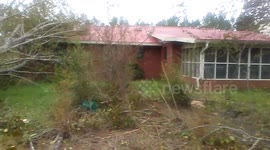 Video shows aftermath of Hurricane Michael in Georgia neighborhood