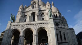 Feast of Grapes Harvest (in french: Fete des Vendanges). Paris, France. Accessing via the Funicular of Montmartre. Basilique Sacre Cœur 12 october 2018.