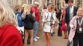 Kate Moss Departs Princess Eugenie and Jack Brooksbank's Wedding