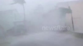 Hurricane Gonzalo hits Antigua