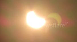 Partial Solar Eclipse on Apple River 10/23/2014