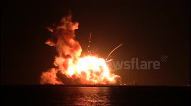 Amazing footage of the Antares rocket explosion