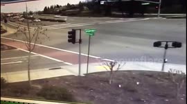 Gun runs red light almost kills me.