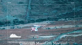 Helicopter rescue on the Comeragh Mountains Ireland