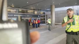 P2 lax security officers calls cops on tony vera he was  smoking in a designated smoking area at lax