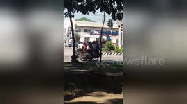 Room for one more? Tricycle overloaded with 12 teenage girls