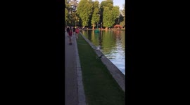 Running with the food!