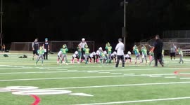 Joseph Guerra 55 yards TD after breaking approx 9-10 tackles!!