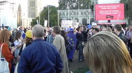 Brexit domo over people dancing and singing Bollocks to brexit by jim connor
