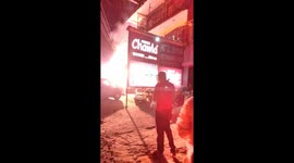 India electricity explosion bike fire