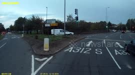 Close call. Bad lane discipline