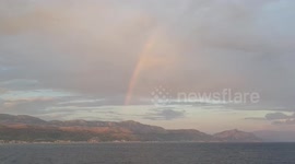 Rainbow over the Adriatic sea