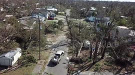 Drone footage captures devastation of Hurricane Michael