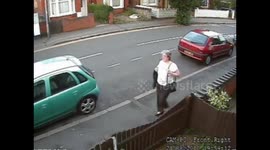 Woman caught on CCTV dumping a cat in a wheelie bin