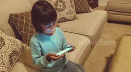 Learning to recite the 'Lord's Prayer' (Our Father) on his own.