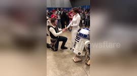 Han Solo proposes to Princess Leia at Arkansas Comic-Con