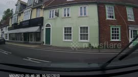 Hit by a motorbike overtaking