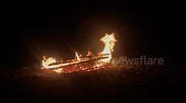 Wales Beach Fire