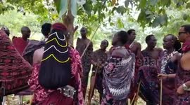 masai moran celebrating