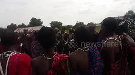 worriors singing and jumping