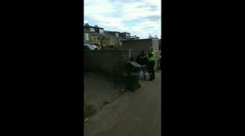 West Yorkshire police falling over while trying to arrest 3 brothers for a driving offence