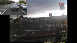 Foreign driver treats ring road as if it's thieir own personal race track