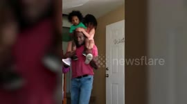 Dad kisses son for final time before he died while saving fiance's daughter from drowning