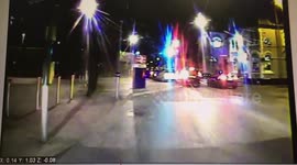 CCTV shows terrifying moment pedestrian was crushed by bus