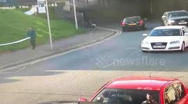 How to make use of toilet roll on a road.