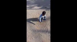 Kid Surprises Father