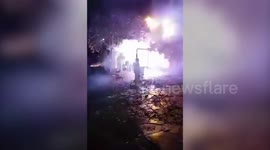 UK city resembles a war zone as youths send fireworks in all directions