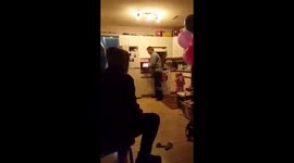 Sneaky granddaughter