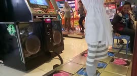 fun dancing in the center of the game