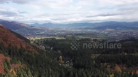Autumn with drone in Slovakia