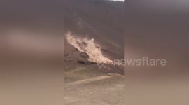 Landslide triggered after 6.2-magnitude earthquake strikes Chile