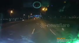 Deunken polish driver driving true red light in the netherlands