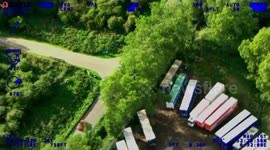 Nicked red Audi - containing seven stolen puppies - races through a flashing level crossing